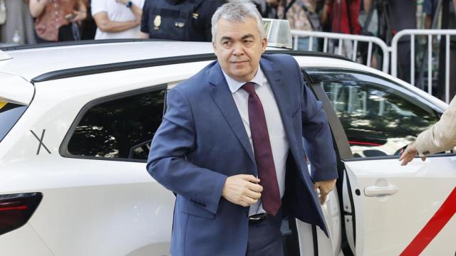 Santos Cerdán este lunes a su llegada al Tribunal Supremo.