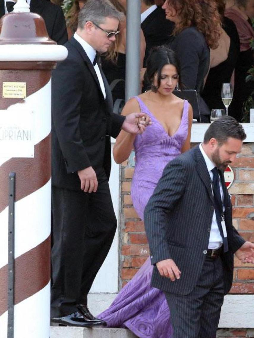 Matt Damon, uno de los invitados VIP en la boda de George Clooney.