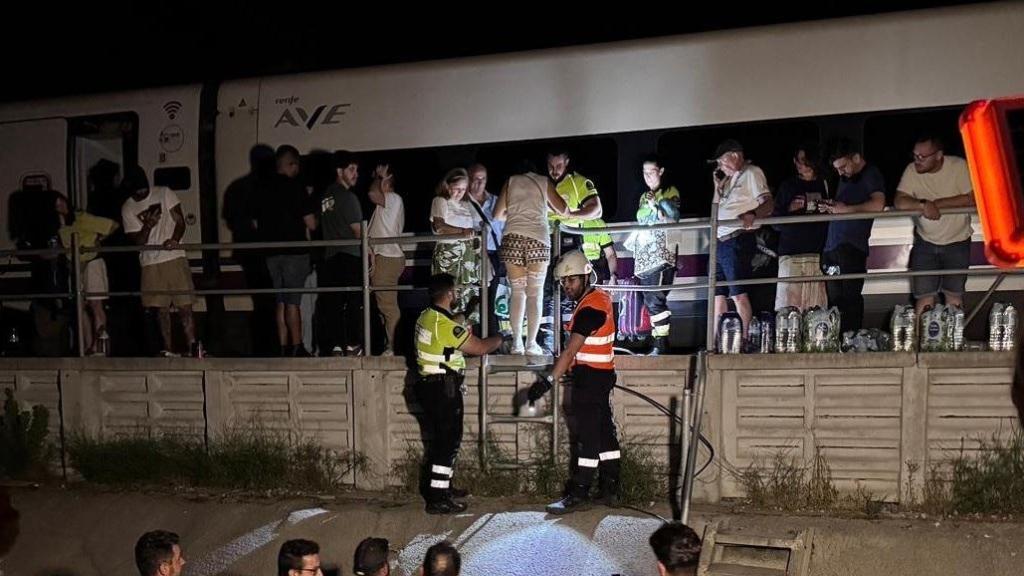 Tren parado en Pantoja (Sevilla)