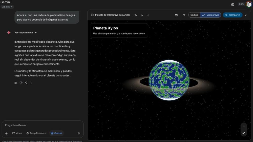 Creando un planeta