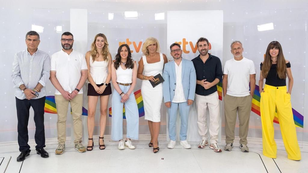 Rueda de prensa de 'Saca tu Orgullo 2025' en Torrespaña.