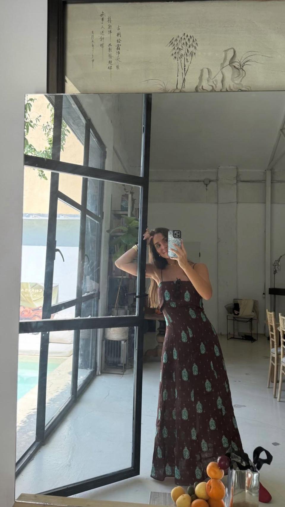María Pombo en una 'historia' de Instagram.