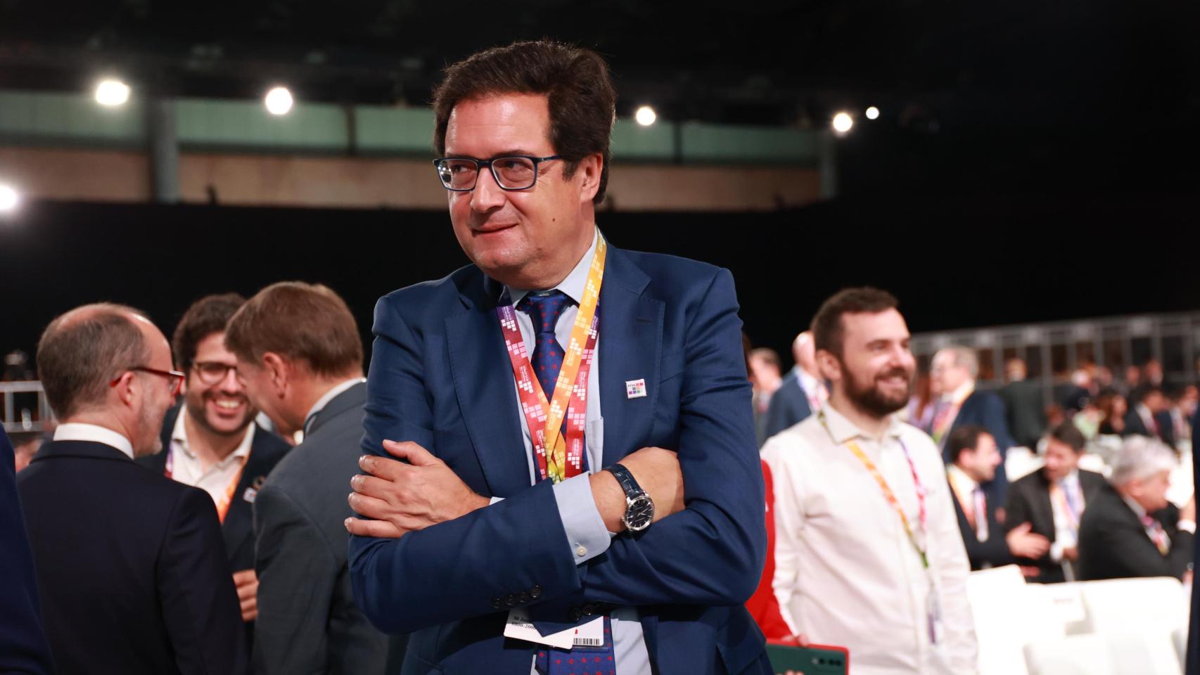 El ministro para la Transformación Digital y de la Función Pública, Óscar López, durante la inauguración de la IV Conferencia Internacional para la Financiación al Desarrollo de la ONU el pasado 30 de junio.