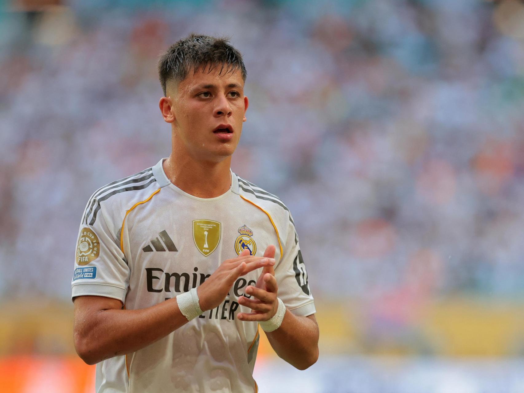 Güler, durante el partido contra la Juventus.