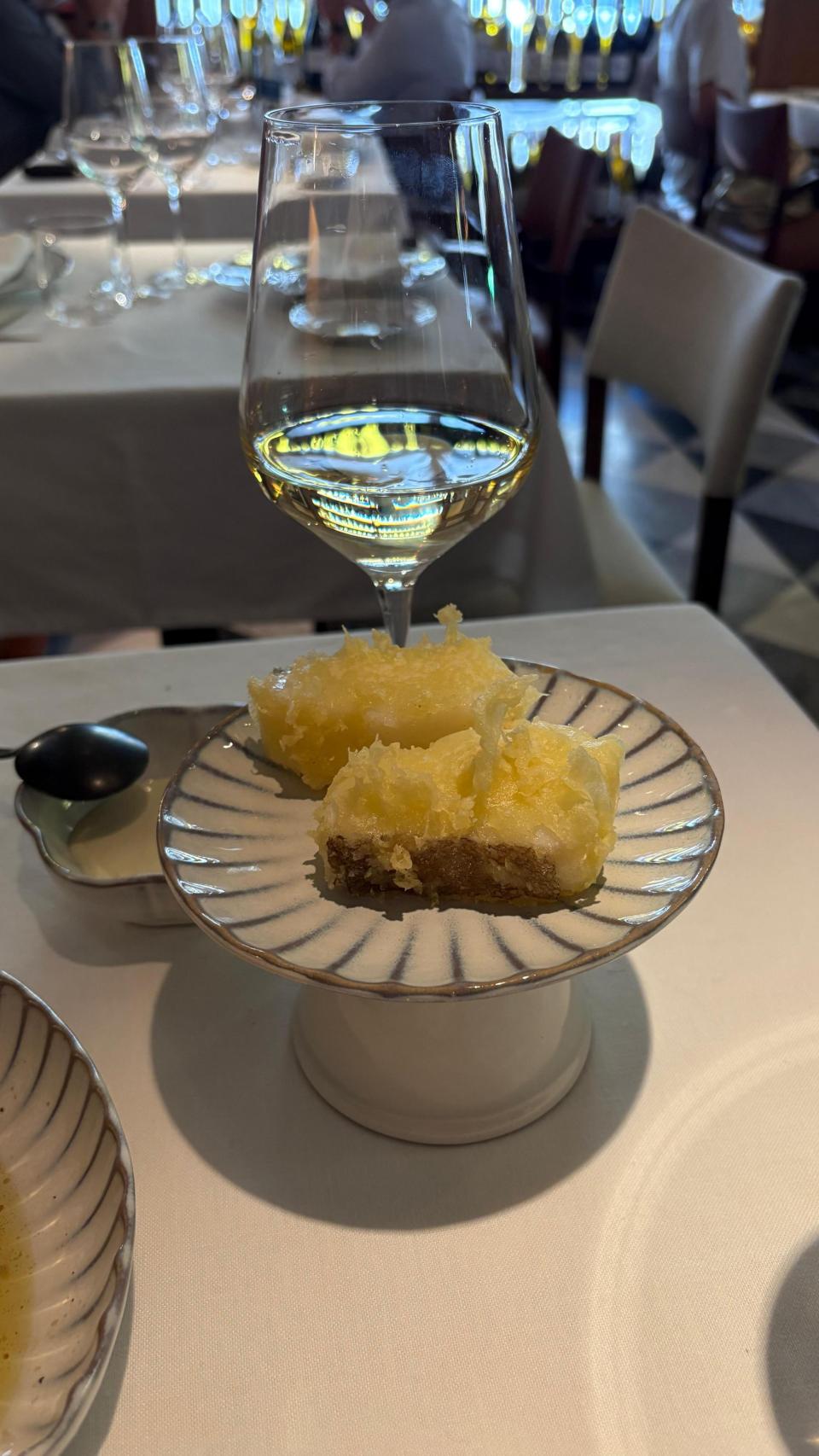 La tajada de bacalao en honor a Casa Labra.
