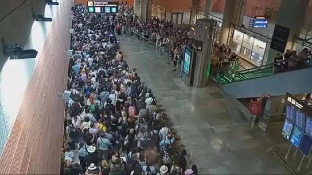 El aeropuerto está colapsado.