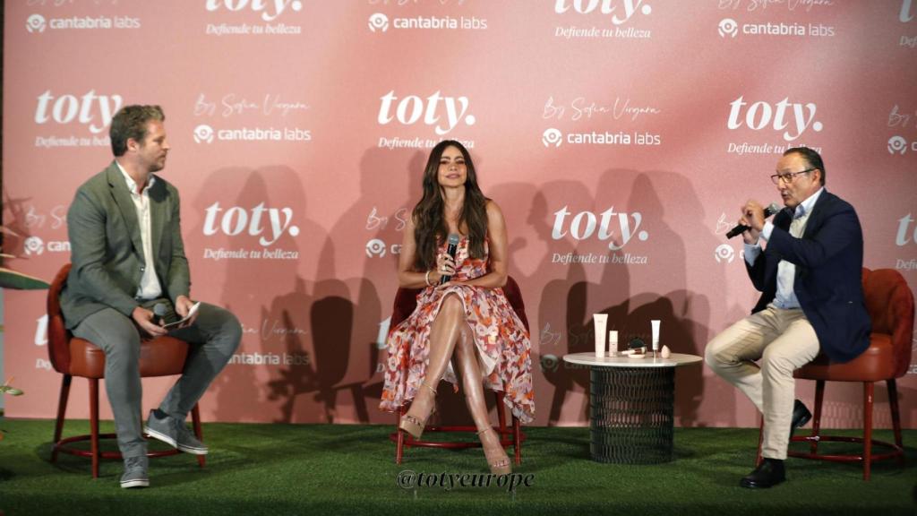 Durante la presentación en las cuatro temporadas en Madrid.