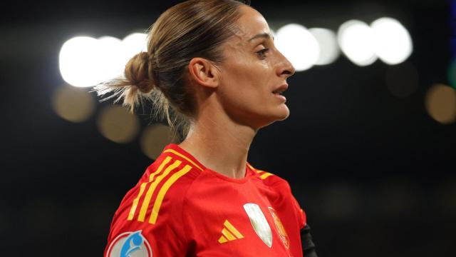 Esther González, en el partido ante Portugal.