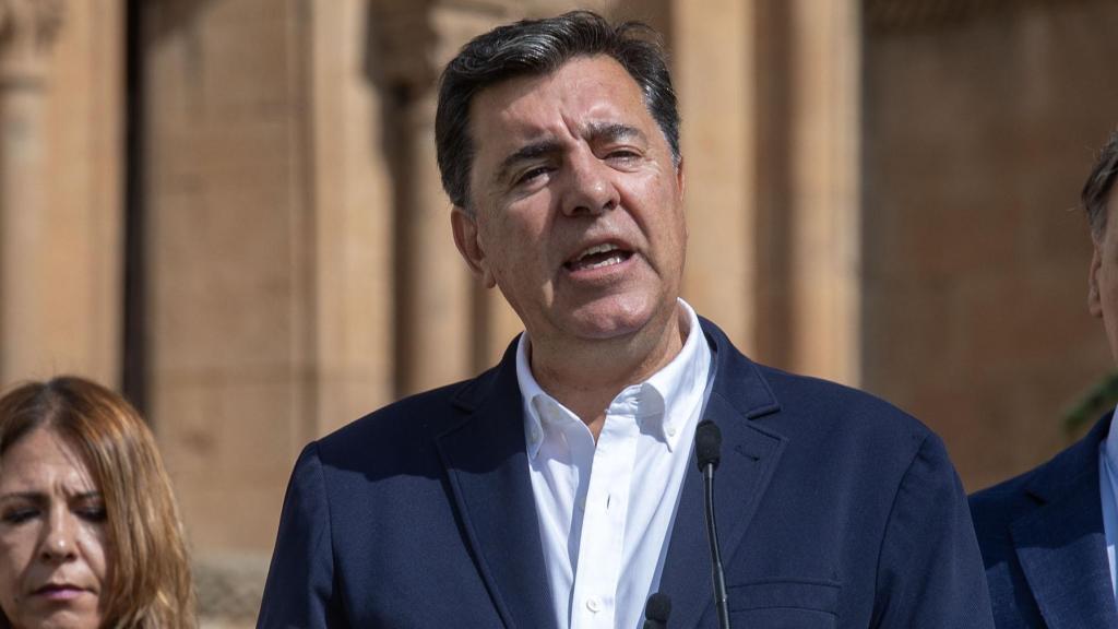 El diputado del PP por Salamanca y vicepresidente segundo del Congreso de los Diputados, José Antonio Bermúdez de Castro, en un acto en la capital salmantina