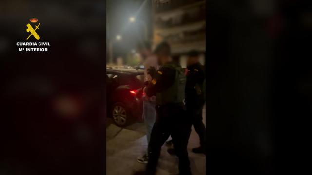 El sujeto de origen palestino detenido por la Guardia Civil.