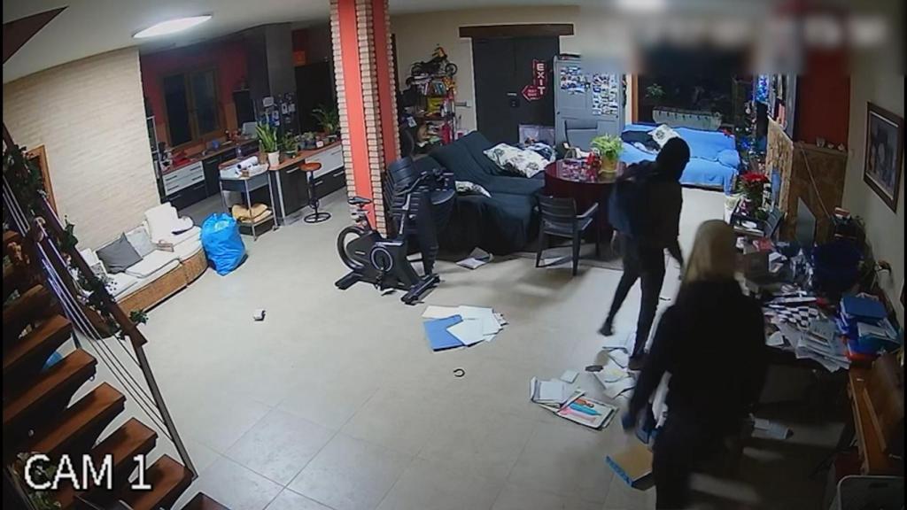 Imagen de la banda de ladrones durante uno de los robos