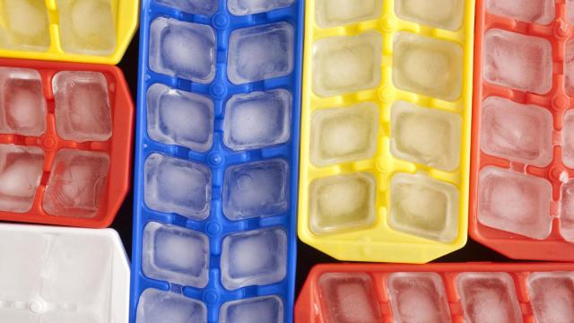 Cubitos de hielo hechos en casa