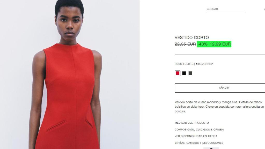 Vestido corto. Ref. 1058/151/601