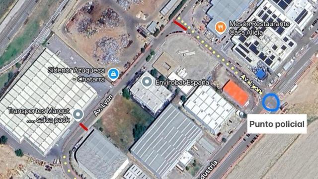 Plano de la zona, Azuqueca