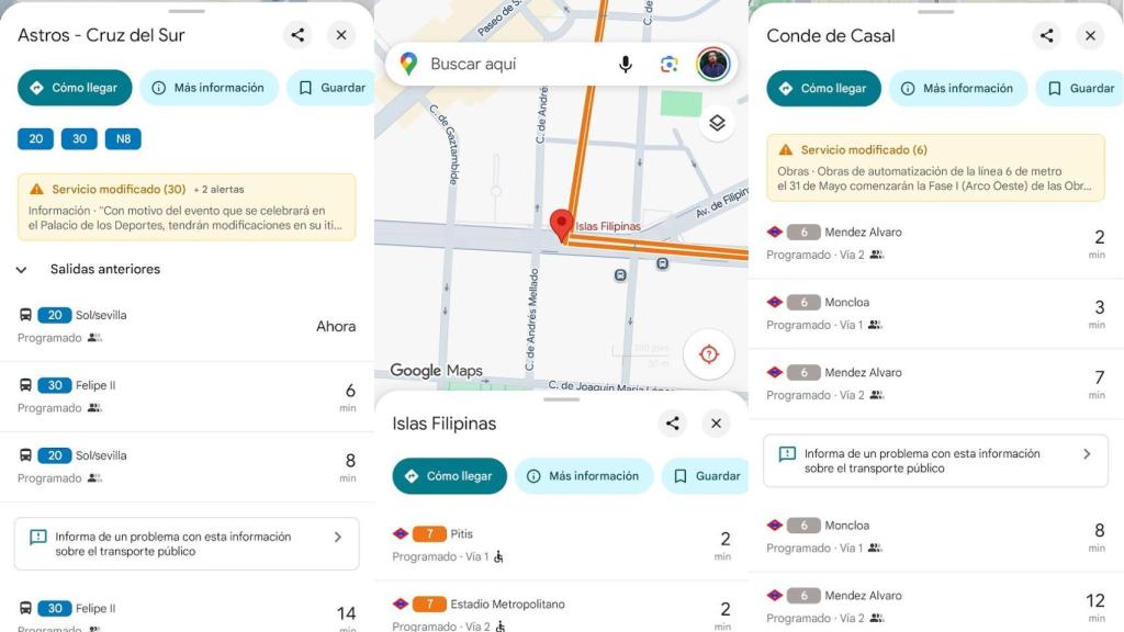 Paradas de autobús