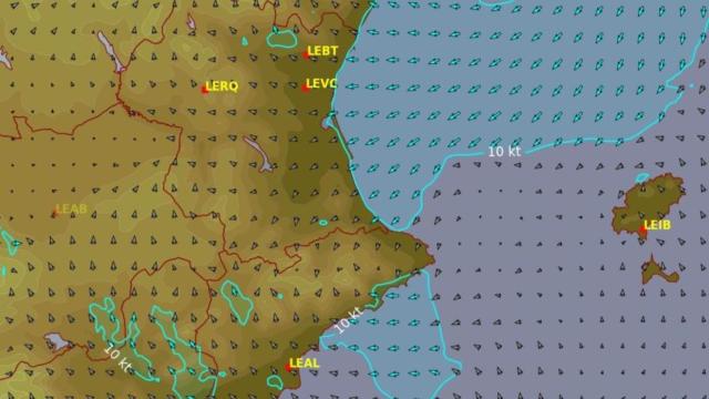 Mapa meteorológico de la Aemet para el lunes 7 de julio.