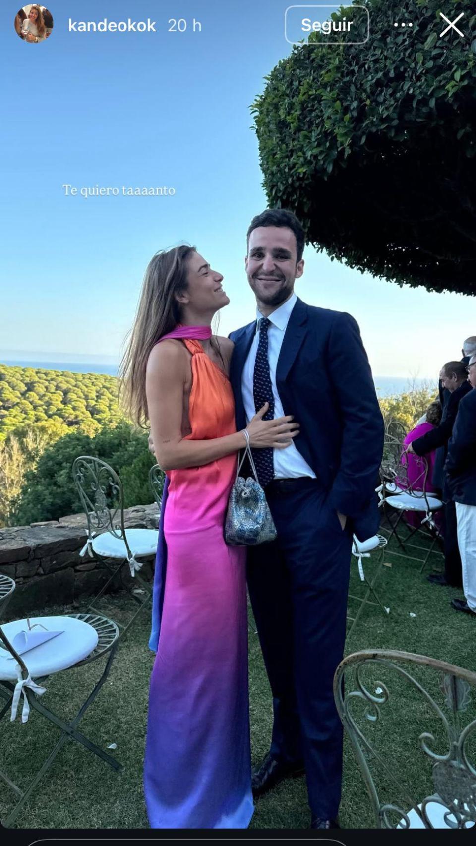 Froilán en la boda de su amigo en Cádiz.