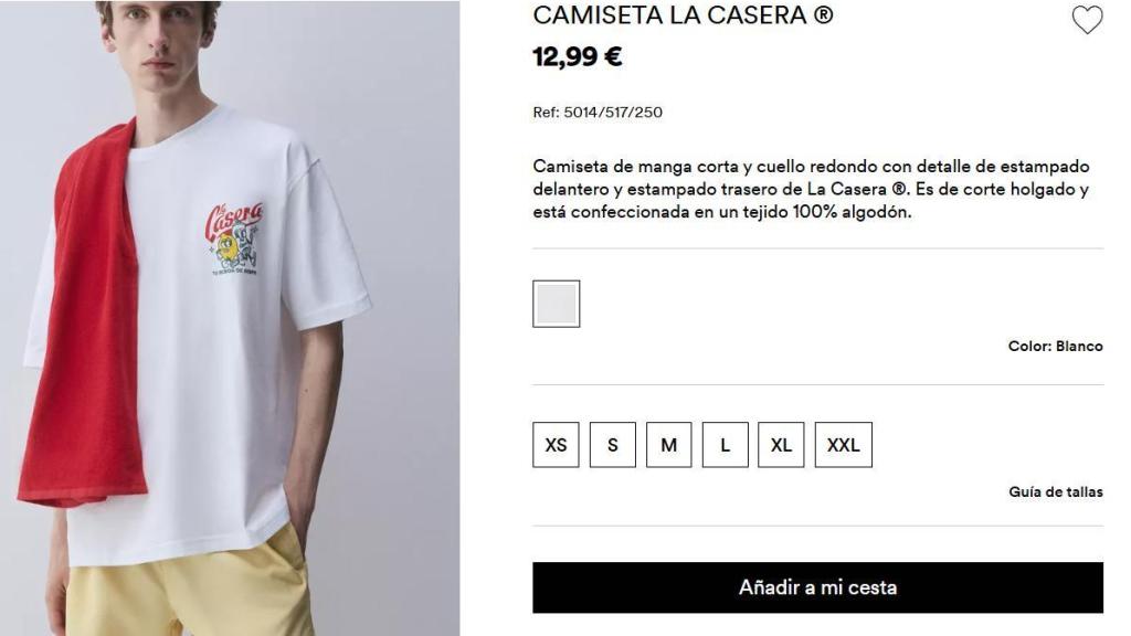 Camiseta La Casera. Ref: 5014/517/250