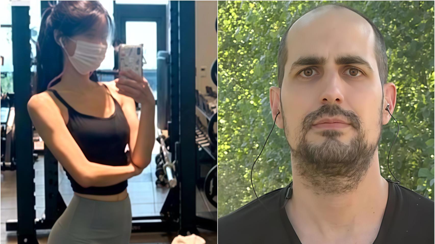 Montaje de Jon junto a la mujer partícipe de la estafa emocional.