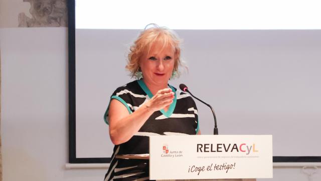 La consejera de Industria, Comercio y Empleo de la Junta de Castilla y León, Leticia García