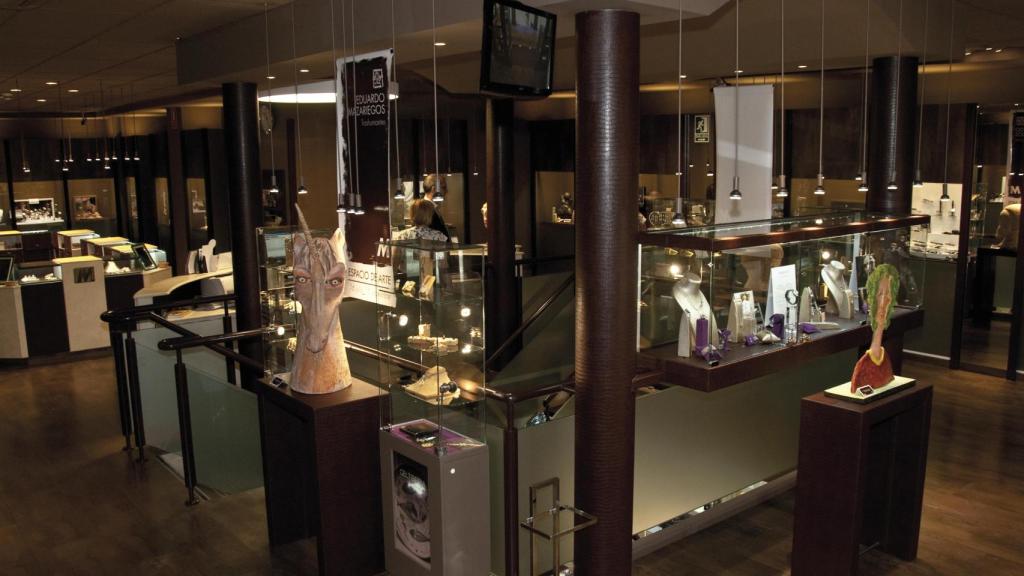Interior de la joyería