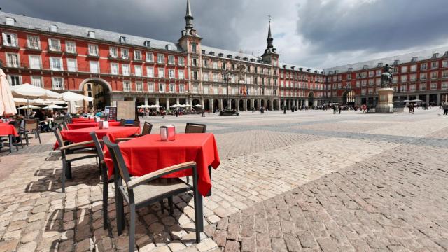La Plaza Mayor de Madrid.