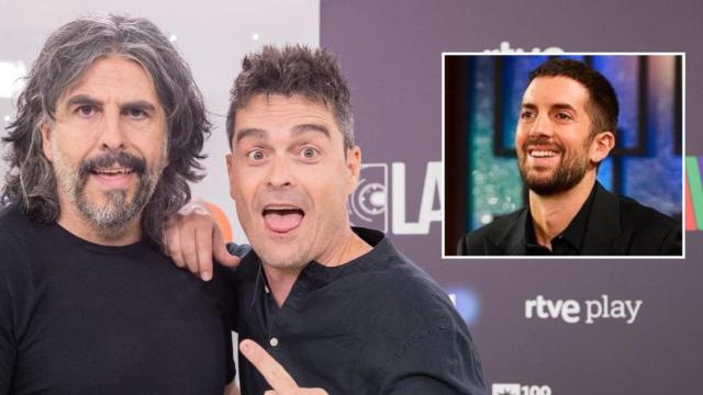 J.J. Vaquero, Álex Clavero y David Broncano, en un fotomontaje de BLUPER.