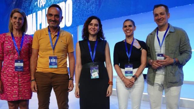 Janette Novo, Manuel Bautista, Isabel Díaz Ayuso, Judith Piquet y Antonio José Mesa.