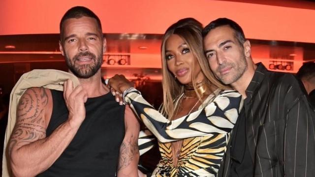 Mohamed Al Turki, Ricky Martin y Naomi Campbell en una imagen de sus redes sociales.