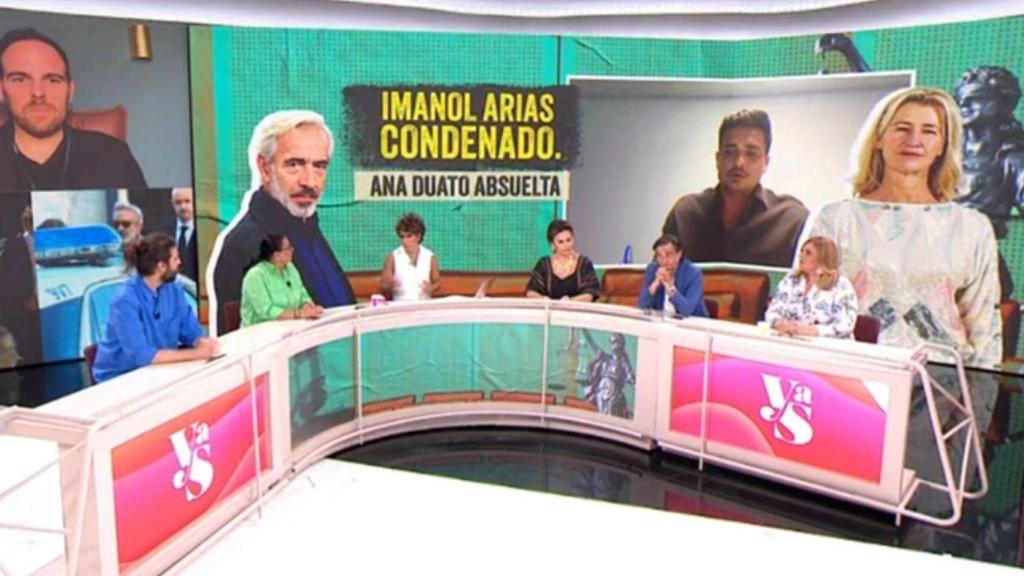 Colaboradores en plató.