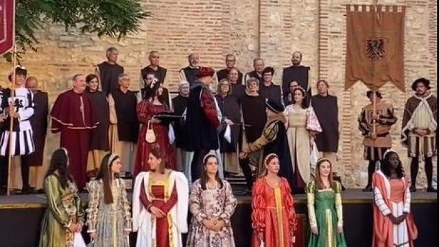 Mojados recrea el encuentro entre Carlos V y Fernando de Habsburgo
