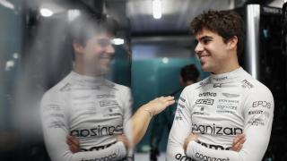 Lance Stroll, en una imagen de archivo en el box de Aston Martin