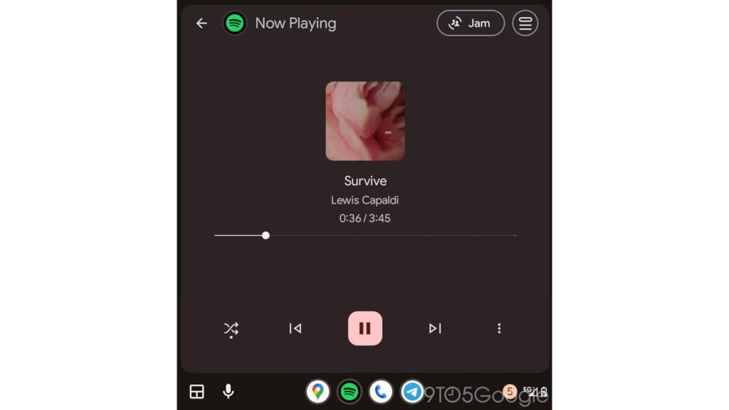 Spotify Jam en la nueva interfaz de Spotify para Android Auto
