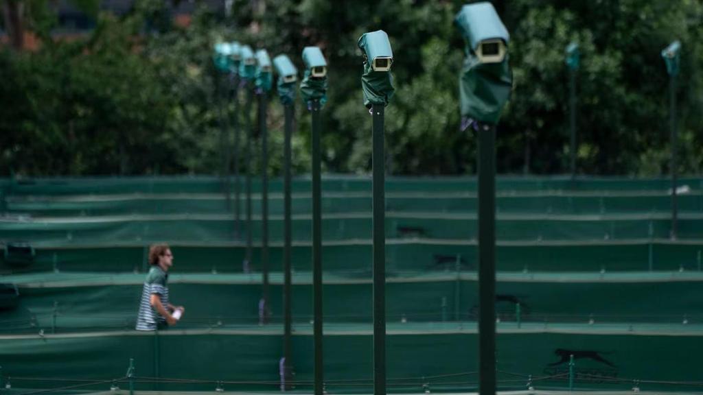 Cámaras del sistema de Hawk-Eye en Winbledon