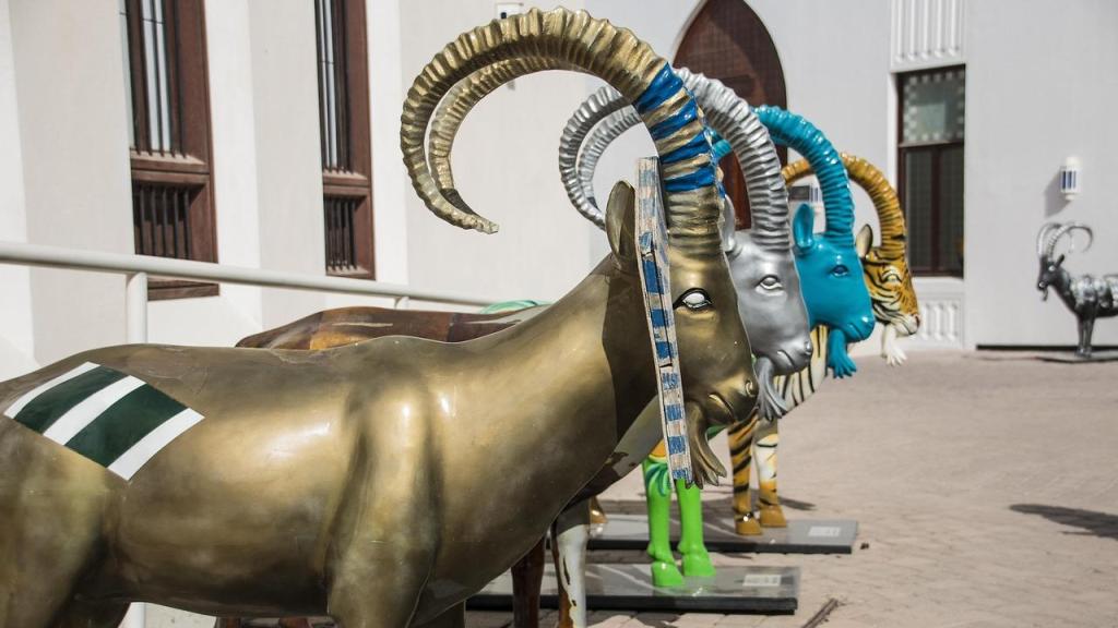 Esculturas de la capital omaní.