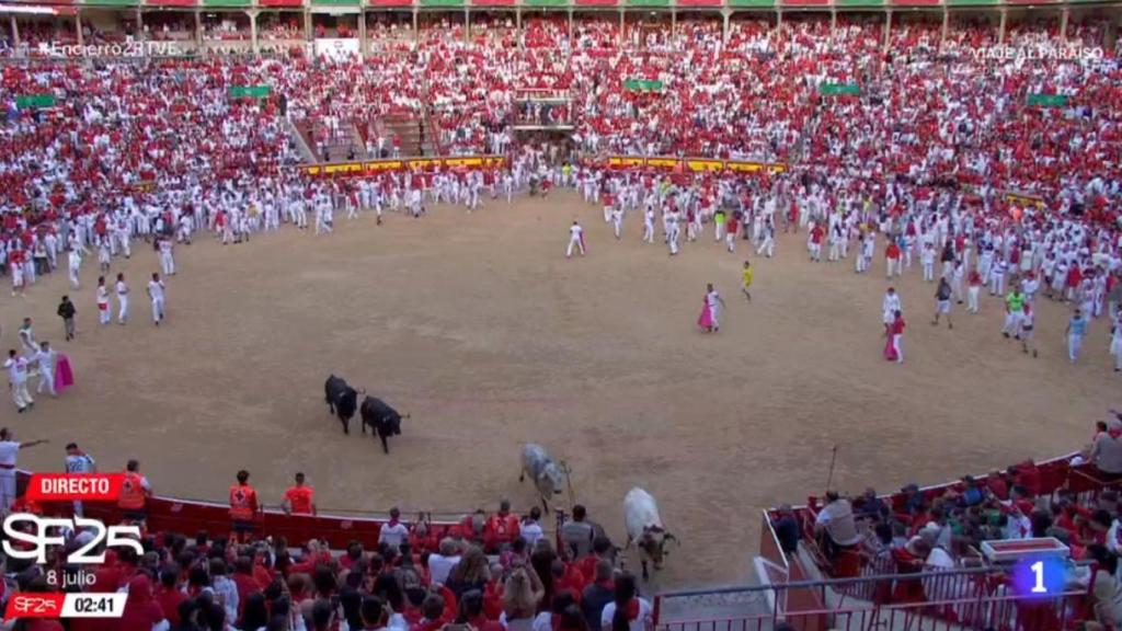 Llegan a la plaza.