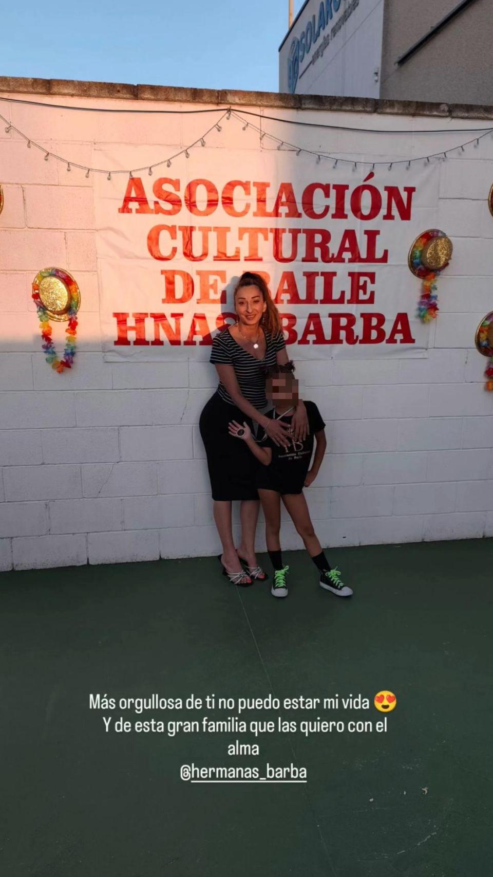 Michu y su hija, Rocío, en una 'historias' de Instagram.