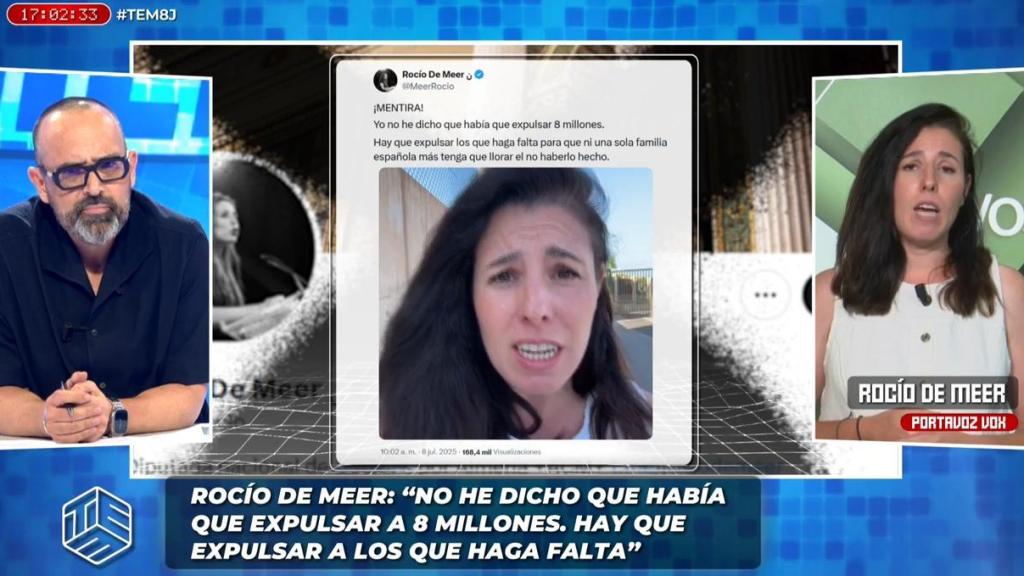 Risto Mejide y Rocío de Meer, en 'Todo es mentira'.