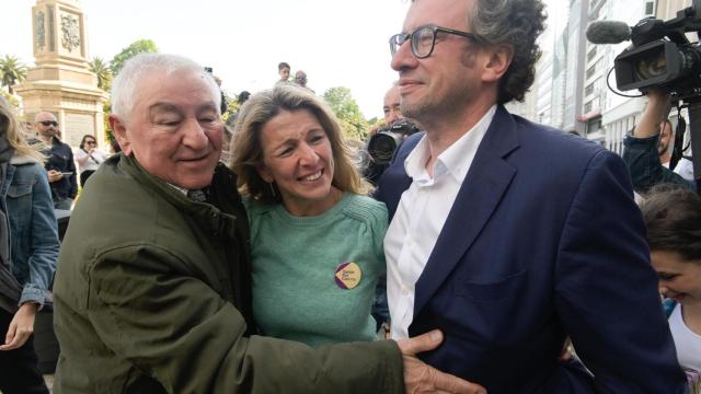 Suso Díaz con Yolanda Díaz.
