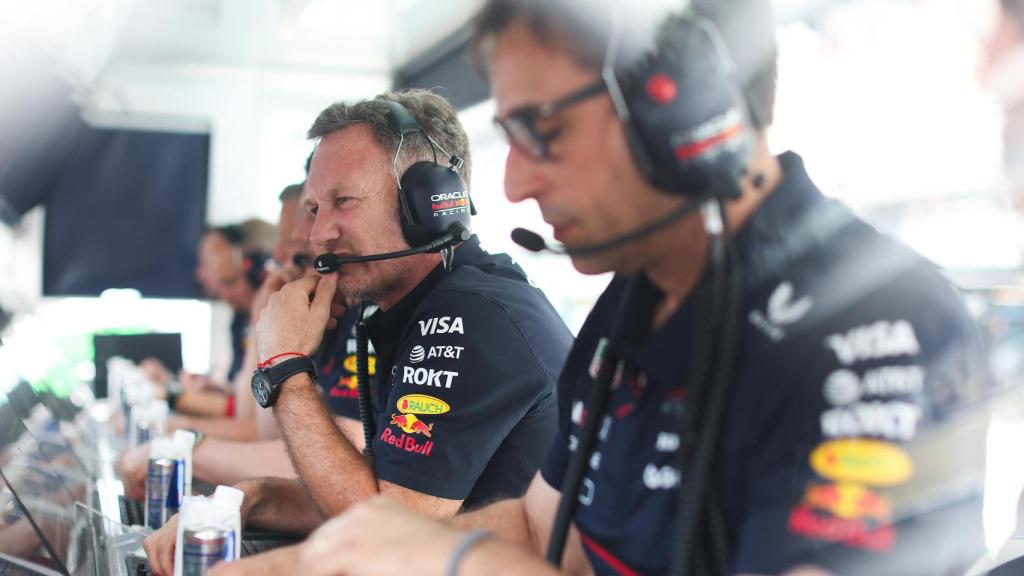 Christian Horner, en el muro de Red Bull Racing