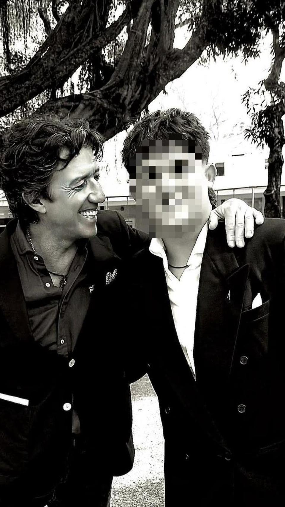 Corate y su hijo, Andrea Nicolás, a una imagen de sus redes sociales.