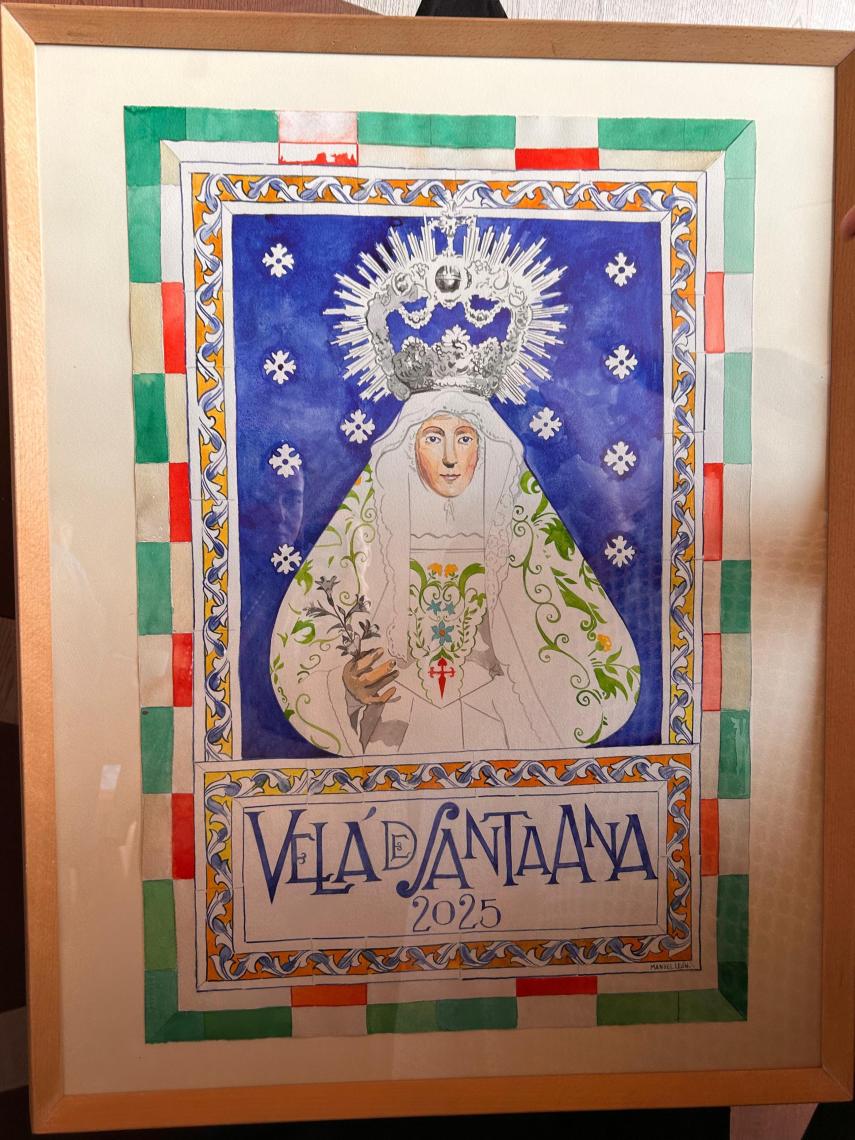 Imagen d el cartel de la Velá de Santa Ana 2025.