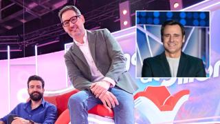 Rafa Castaño, Eugeni Alemany y Ion Aramendi, en un fotomontaje de BLUPER.