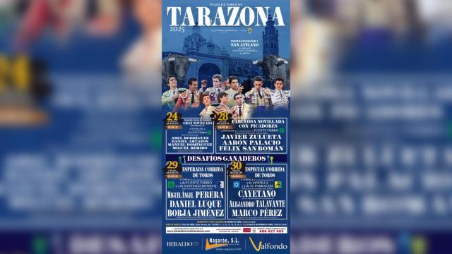 Cartel de la feria taurina en honor a San Atilano