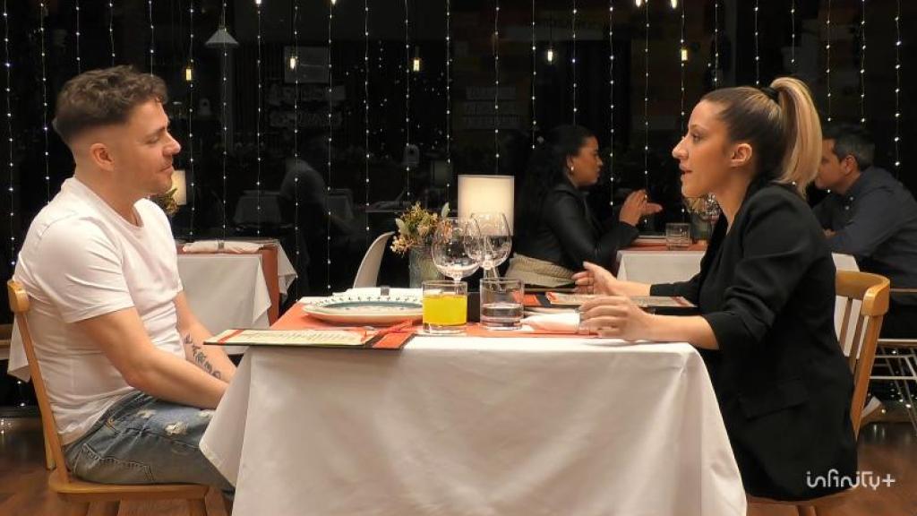 Momento de la cita entre Borja y Laura, en 'First Dates'