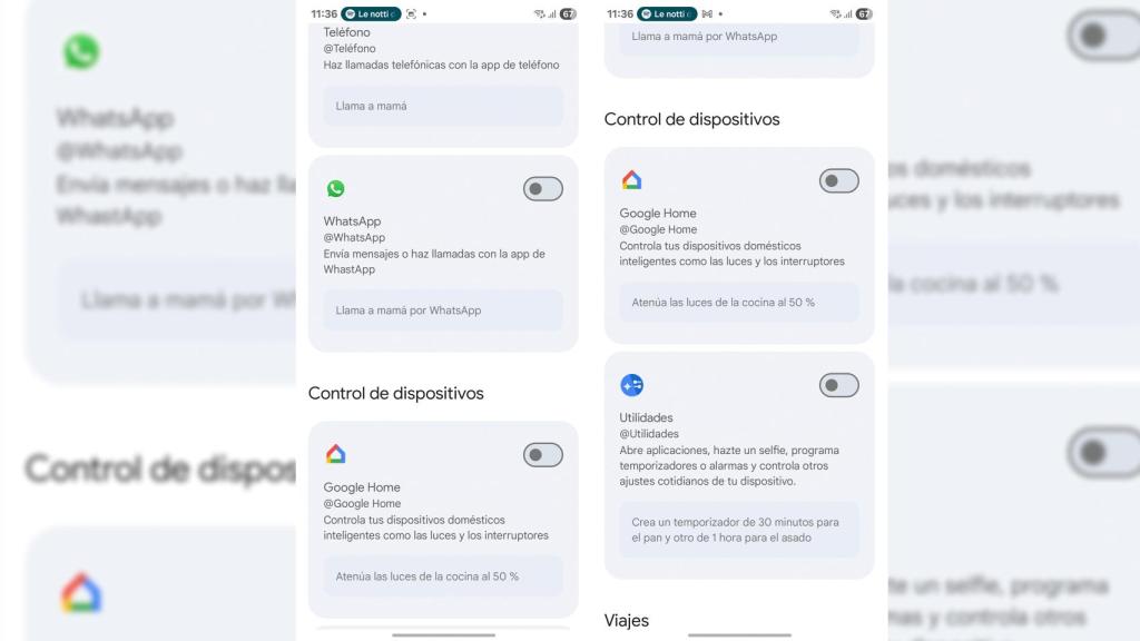 La desactivación de WhatsApp en apps de Gemini
