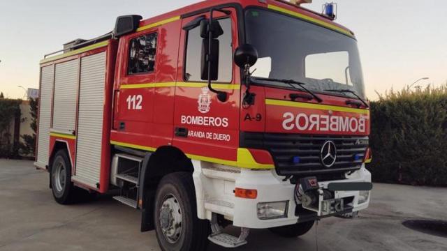 Un camión de Bomberos de Aranda de Duero