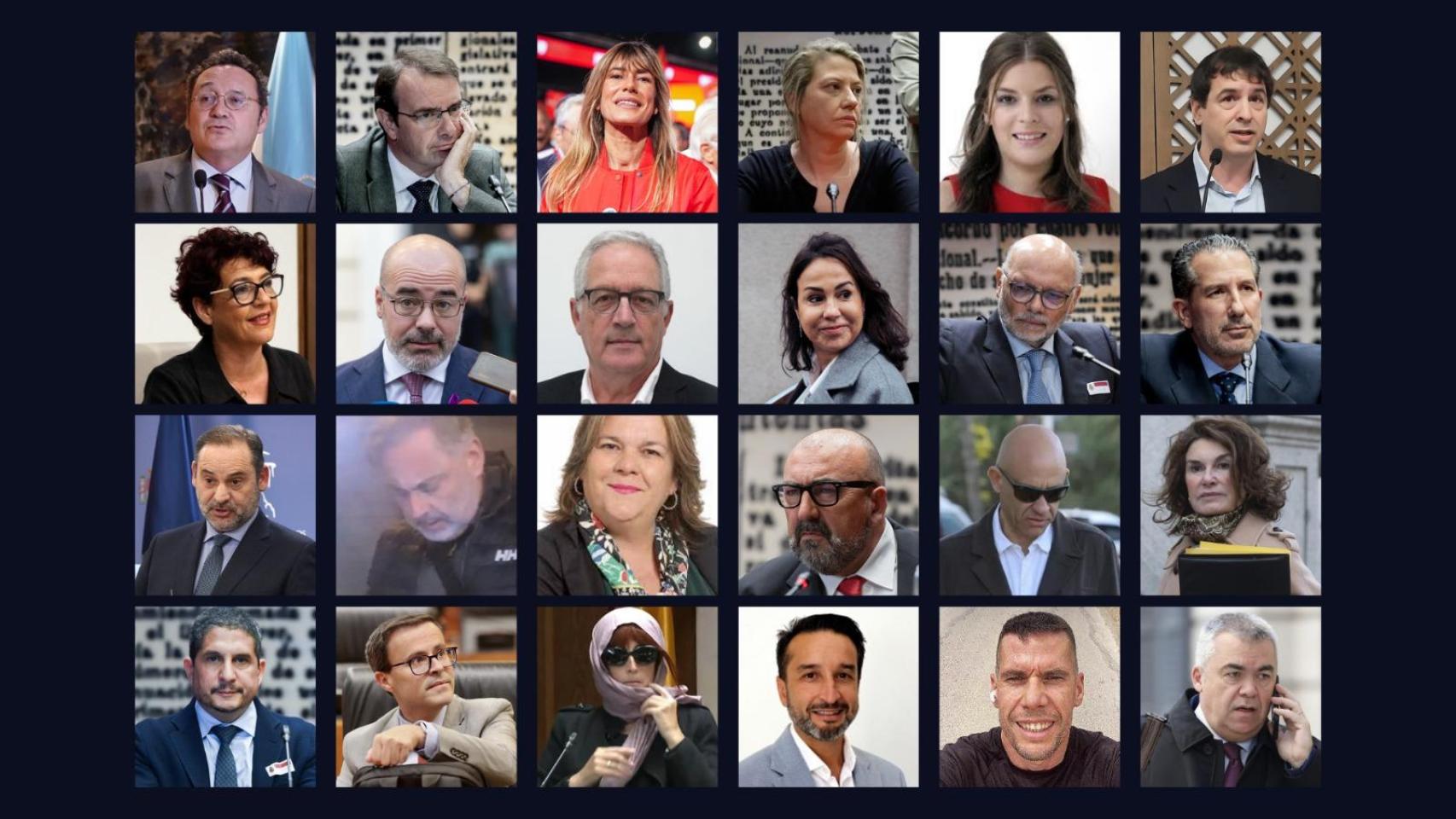 No son  tres  y no están sólo en el PSOE: los 27 imputados en el entorno del Gobierno y Sánchez que envenenan su legislatura