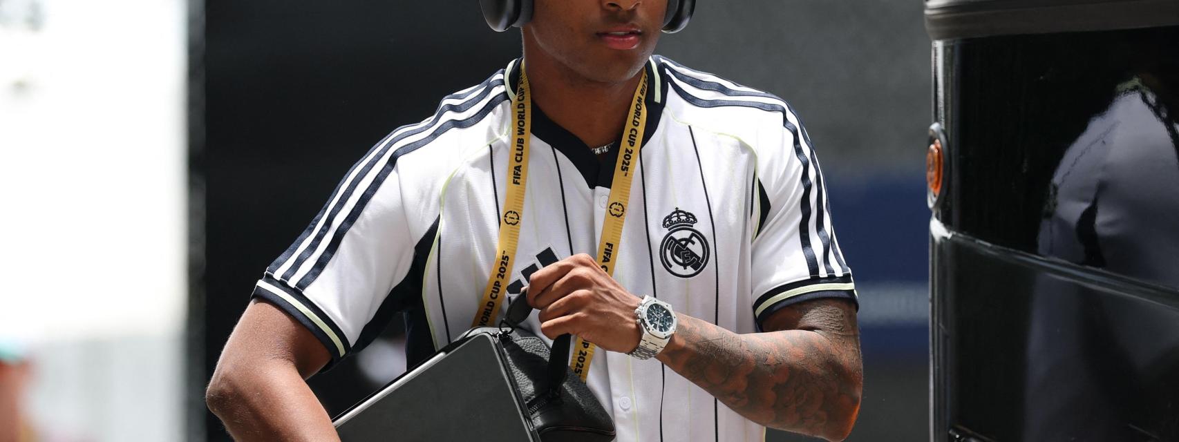 Rodrygo, en la convocatoria del Real Madrid para el partido ante el Al-Hilal.