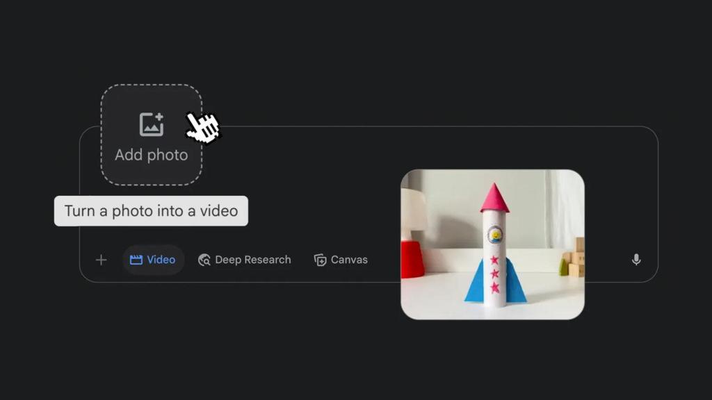 Cómo crear vídeos a partir de una foto en Gemini